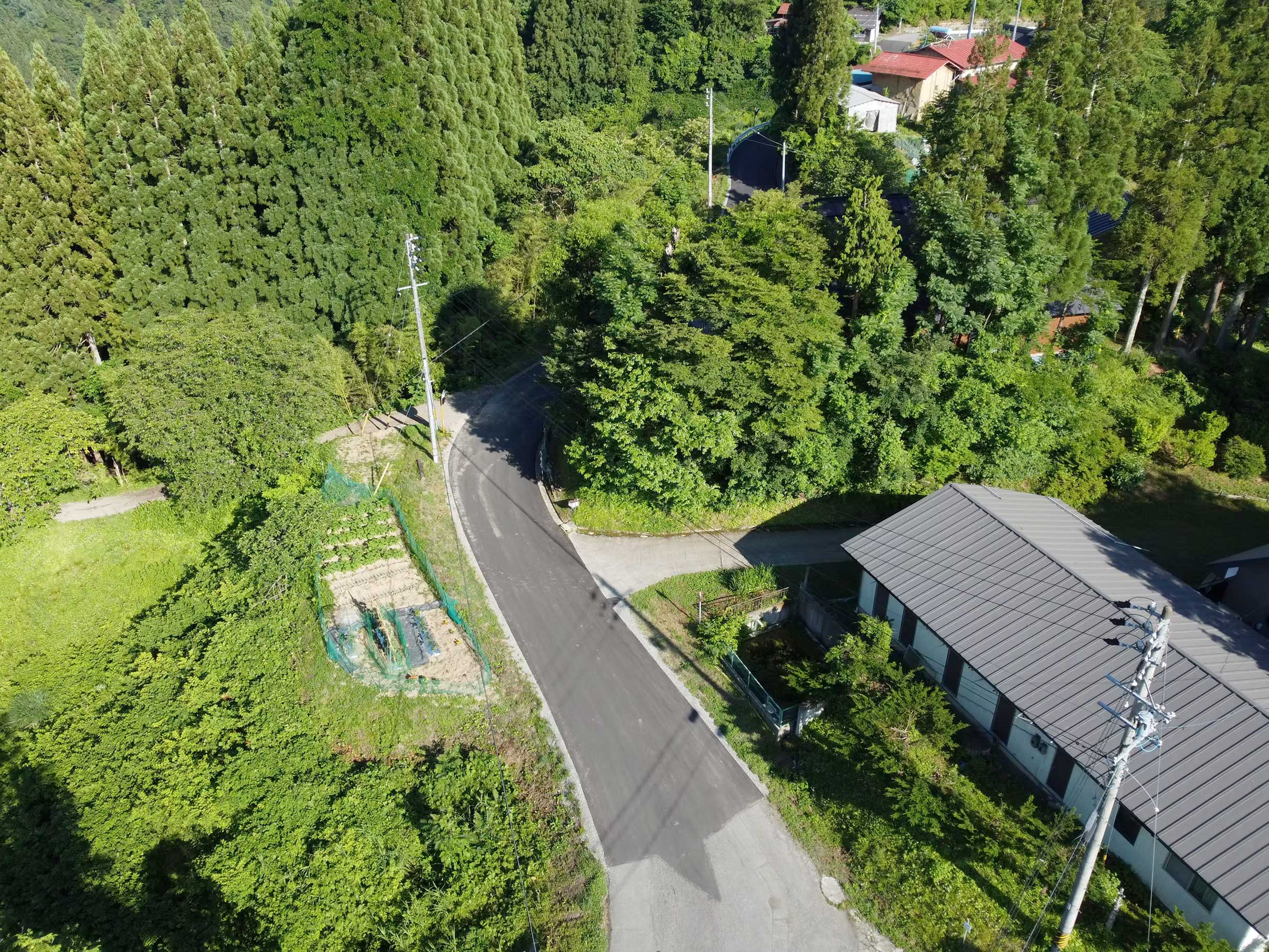 大野奈良井線舗装工事長野市中条住良木(舗装打換え工)