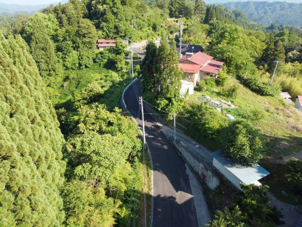 大野奈良井線舗装工事長野市中条住良木(舗装打換え工)