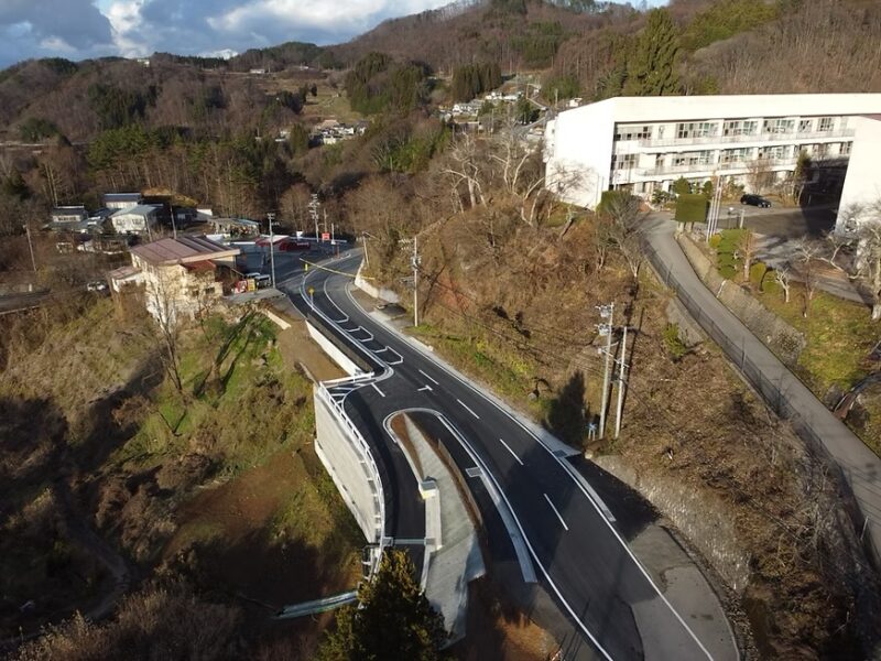 長野県長野建設事務所発注 令和2年度防災安全交付金工事 (主)丸子信州新線 長野市 大岡2工区 令和5年1月竣工