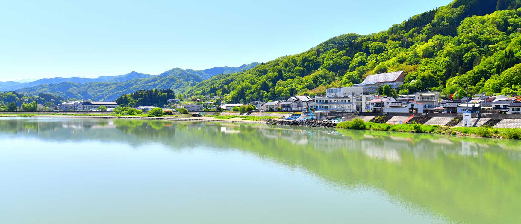 信州新町／長野市信州新町支所～新町橋周辺